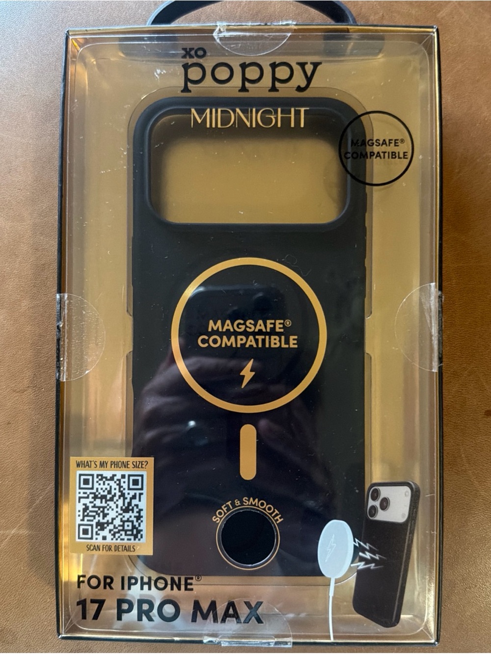 Poppy Midnight MagSafe-Compatible Case for iPhone 17 Pro Max - Midnight Black